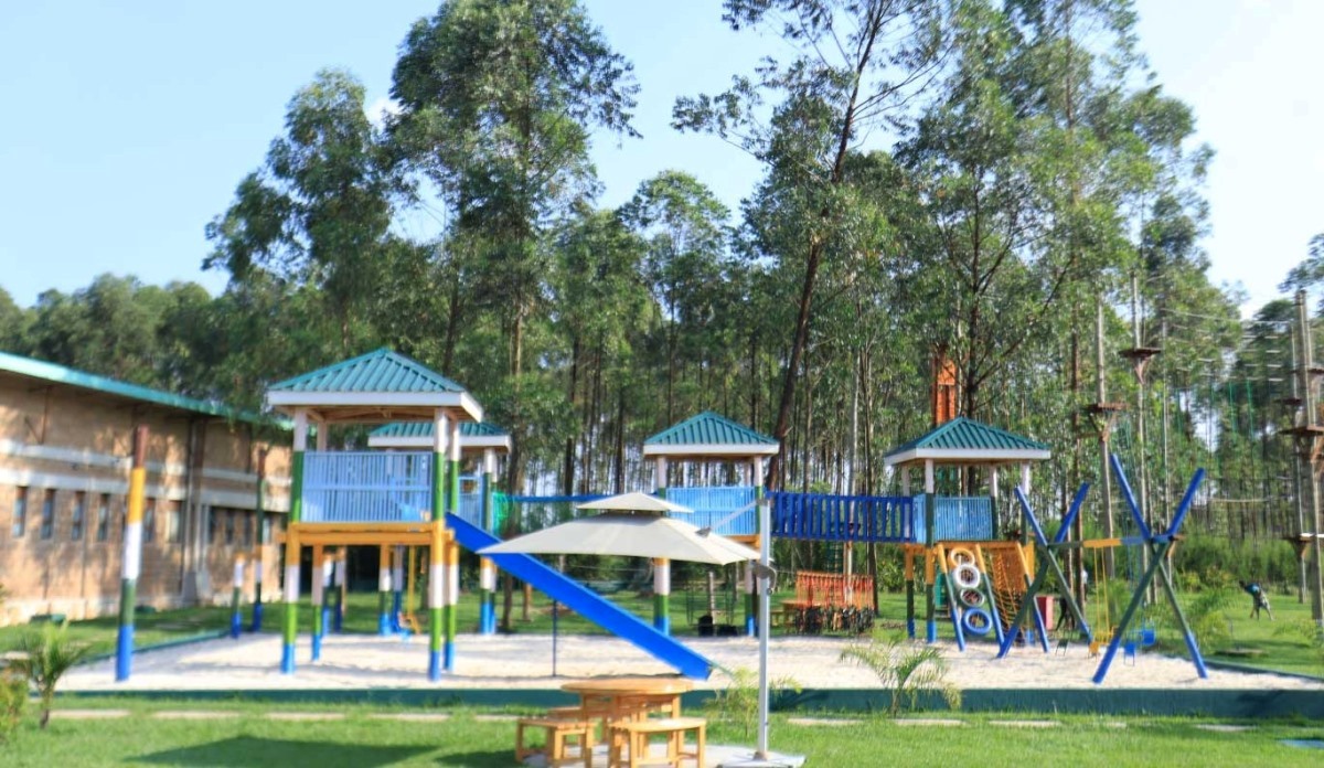 Photograph of the kid's playground at Theron Leisure Park and Residences in Wakiso, Uganda