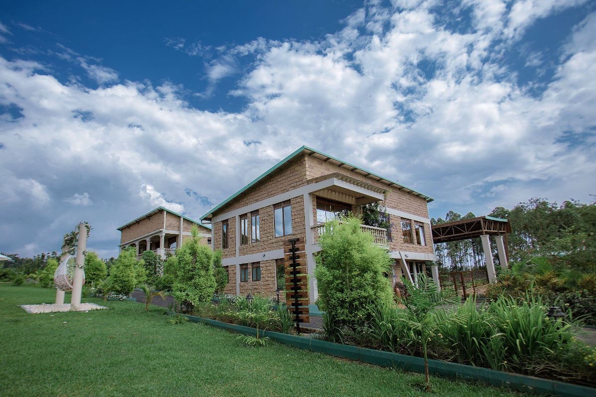 Photograph showing the exterior of one of the properties at Theron Leisure Park and Residences in Wakiso, Uganda