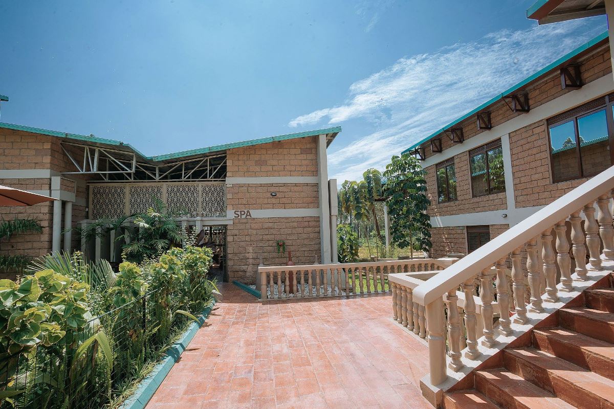 Photograph showing the exterior of one of the properties at Theron Leisure Park and Residences in Wakiso, Uganda