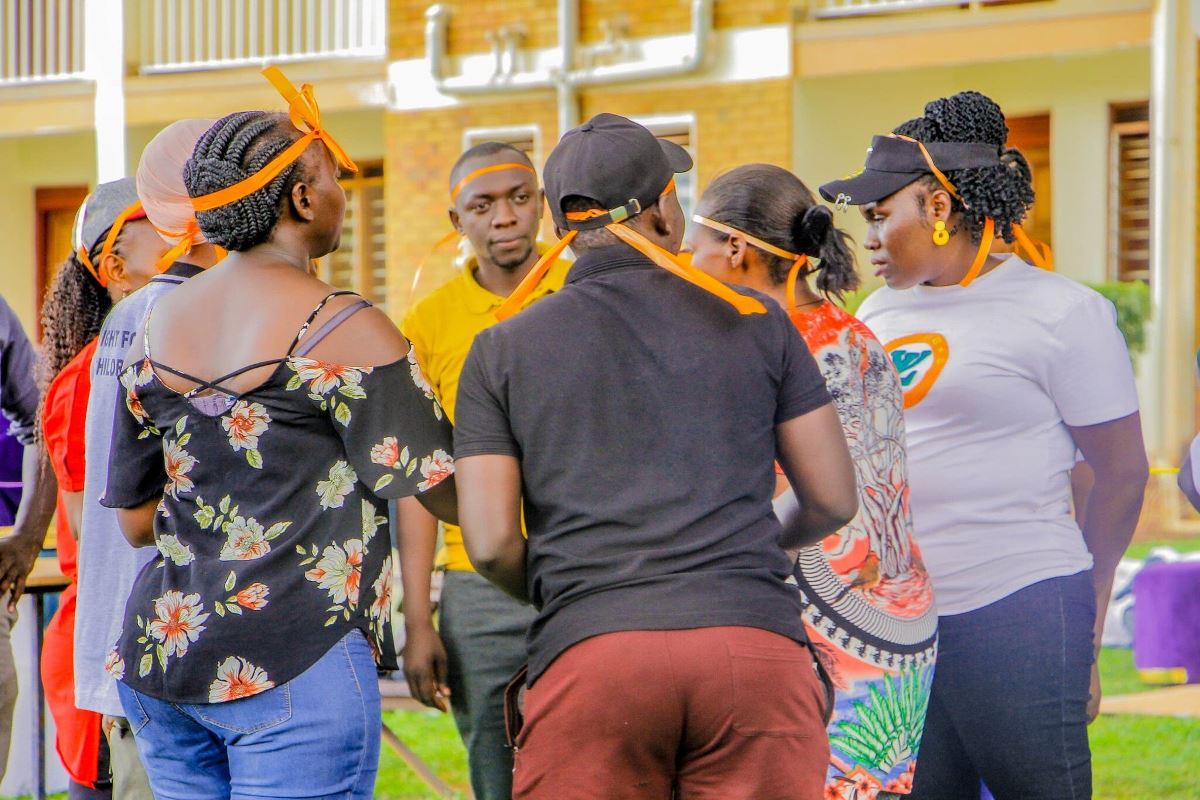 Photograph taken during team building activities