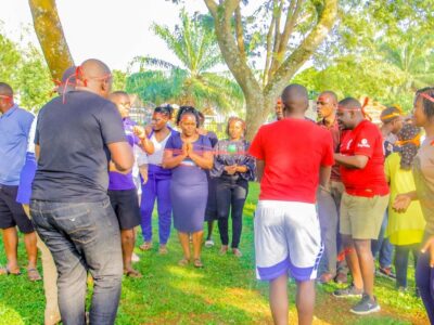 Photograph taken during team building activities