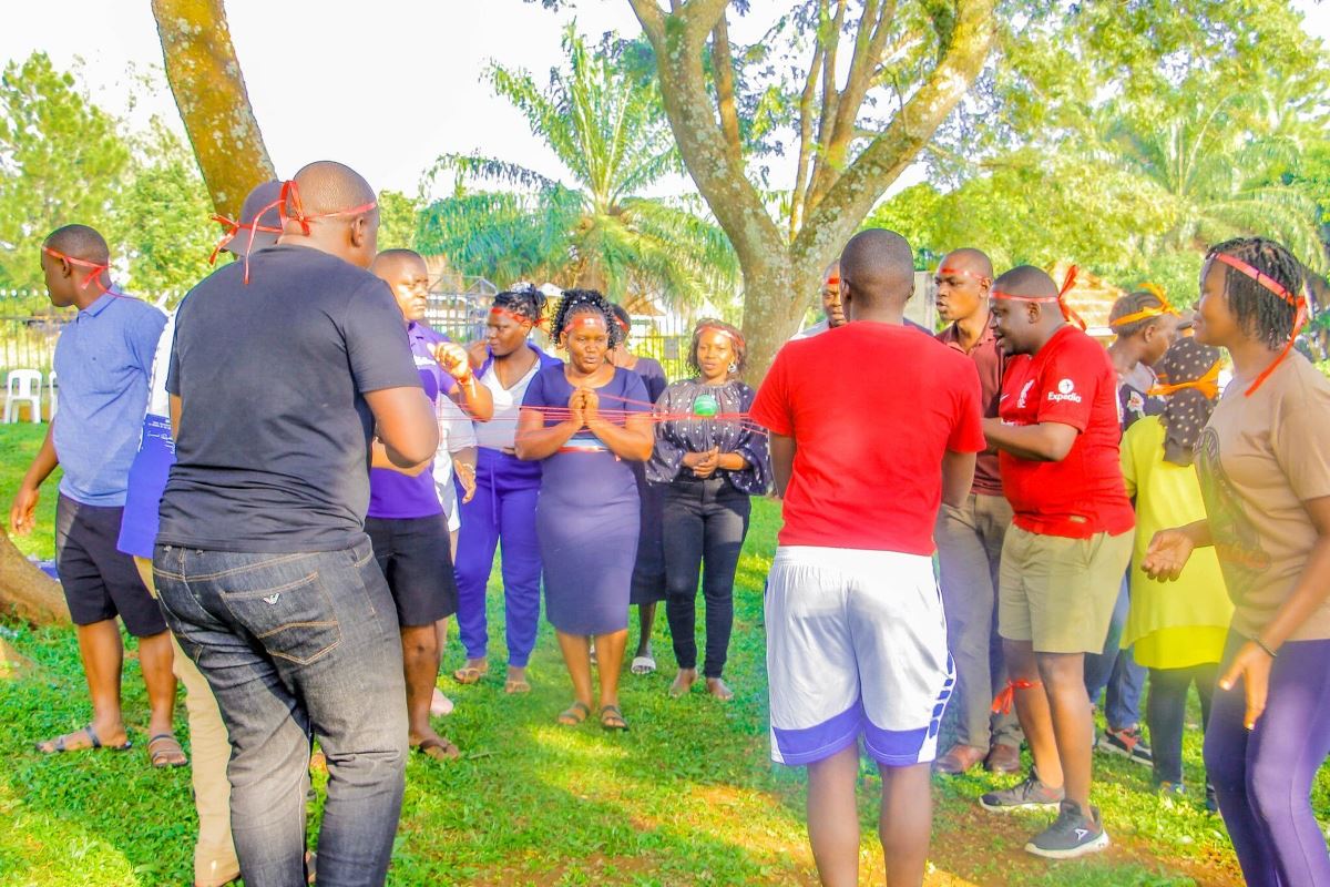 Photograph taken during team building activities