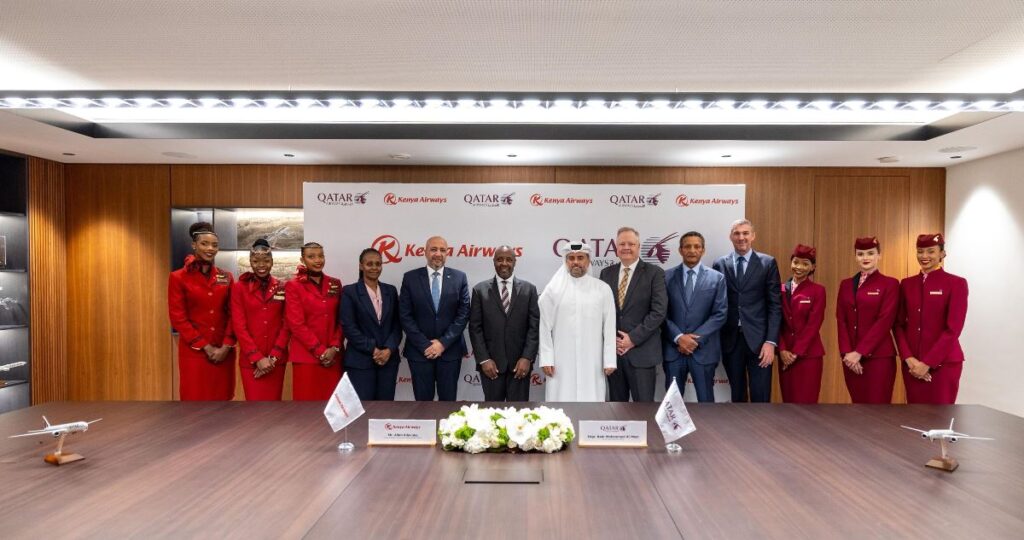 Qatar Airways and Kenya Airways have signed a Memorandum of Understanding (MoU) to establish a strategic partnership that promises to redefine air travel connectivity between Kenya and Qatar