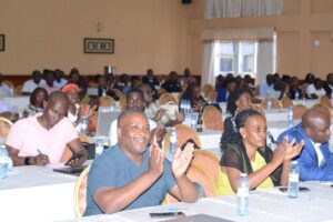 Photograph taken during the Uganda Civil Aviation Authority (UCAA) cybersecurity workshop at the Imperial Golf Course Hotel in Entebbe