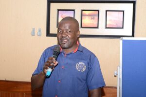 Photograph taken during the Uganda Civil Aviation Authority (UCAA) cybersecurity workshop at the Imperial Golf Course Hotel in Entebbe