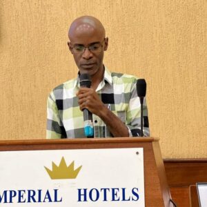 Photograph taken during the Uganda Civil Aviation Authority (UCAA) cybersecurity workshop at the Imperial Golf Course Hotel in Entebbe