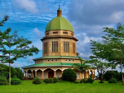 Photograph of the Baha'i Temple taken during a Kampala City tour in Central Uganda