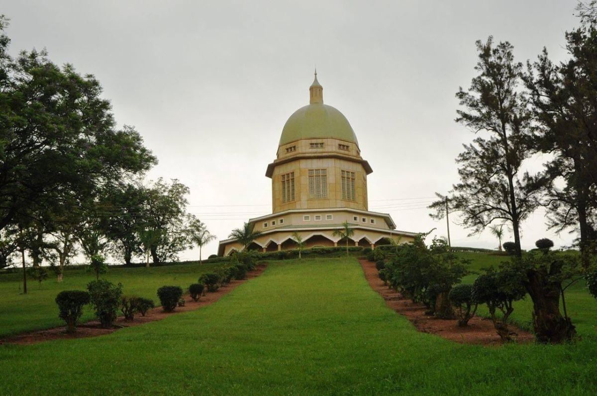 Photograph of the Baha'i Temple taken during a Kampala City tour in Central Uganda