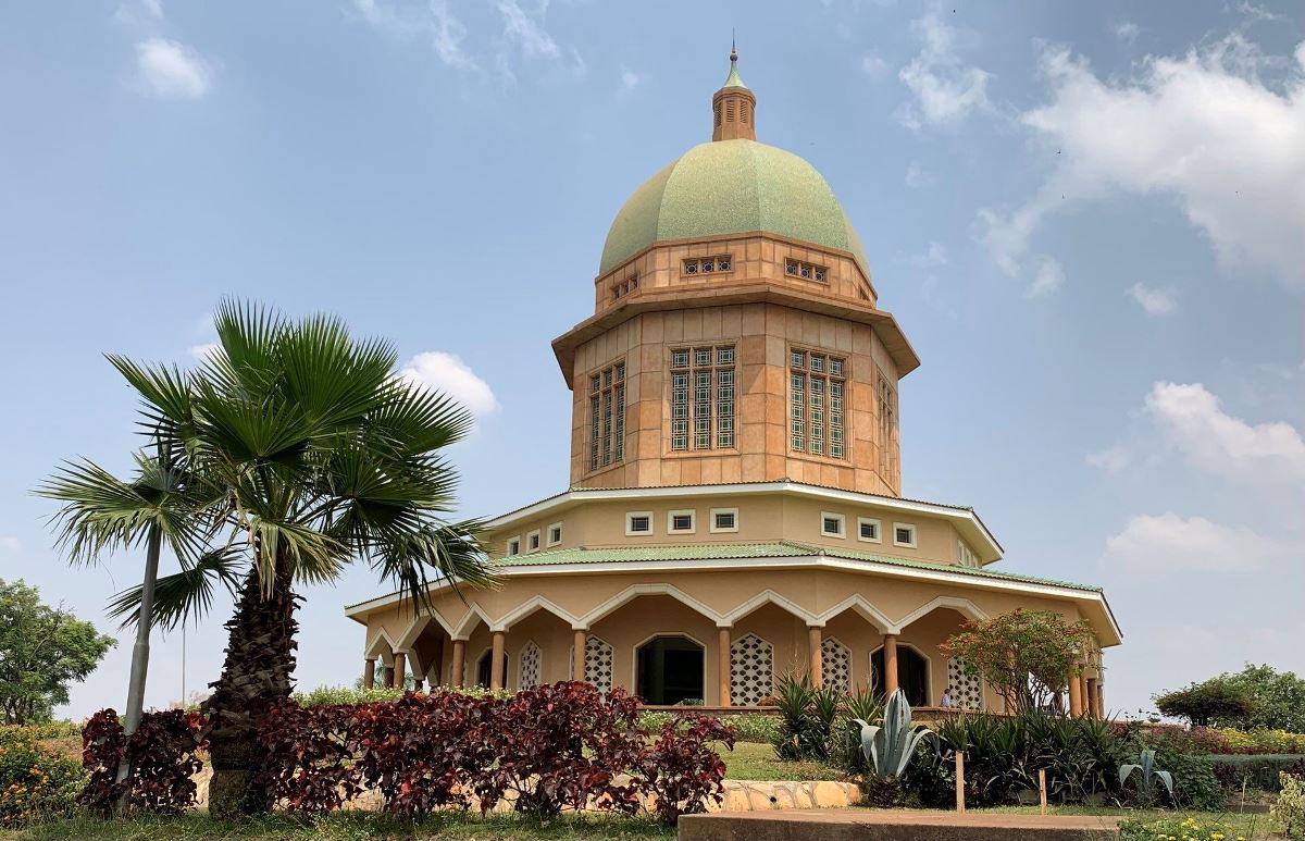 Photograph of the Baha'i Temple taken during a Kampala City tour in Central Uganda