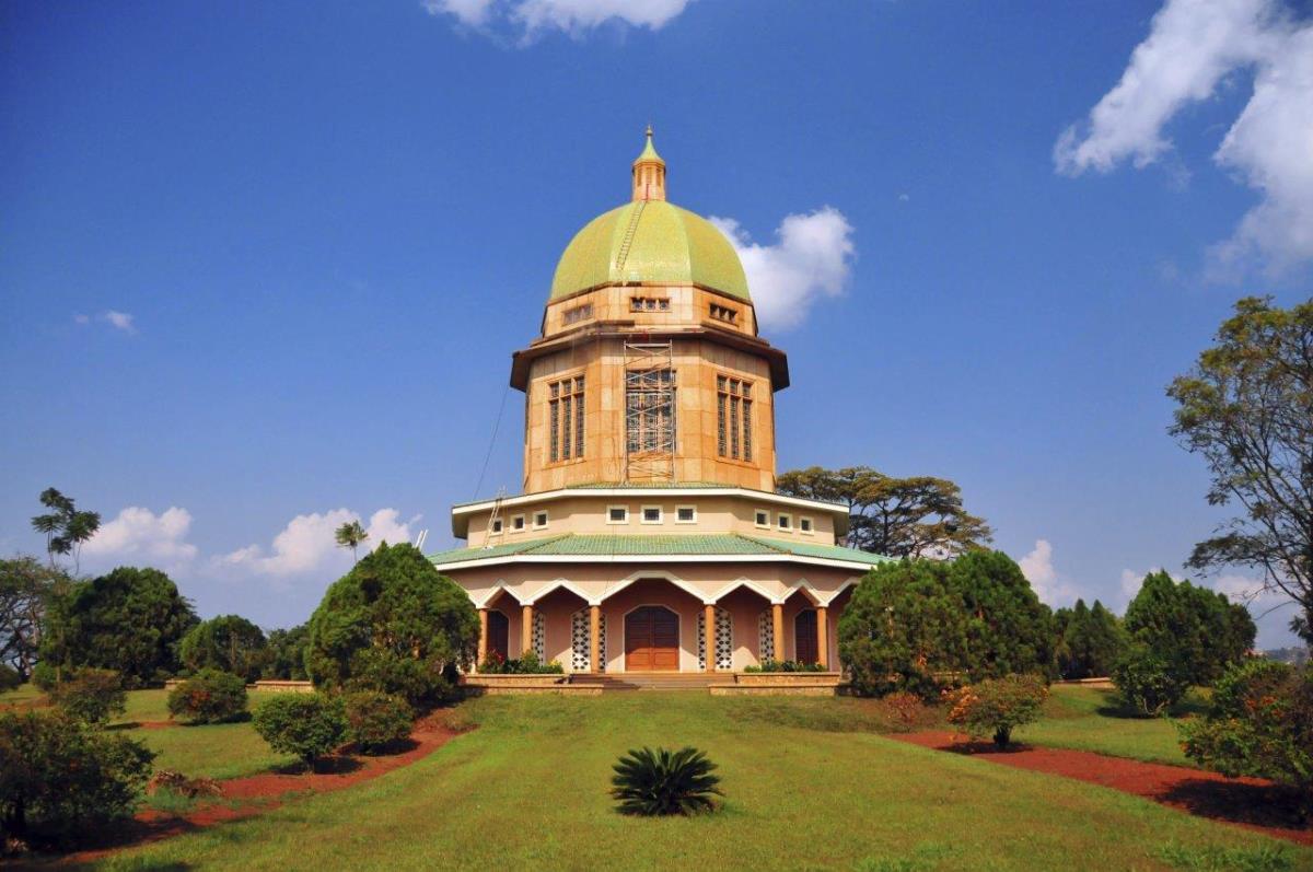 Photograph of the Baha'i Temple taken during a Kampala City tour in Central Uganda