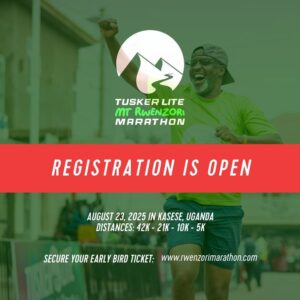 The 2025 Tusker Lite Rwenzori Marathon is set to take place on the 23rd August, 2025