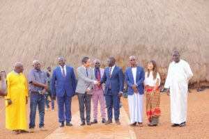 Photograph taken during His Excellency Takuya Sasayama, Japan Ambassador's visit to Kasubi Tombs in Uganda