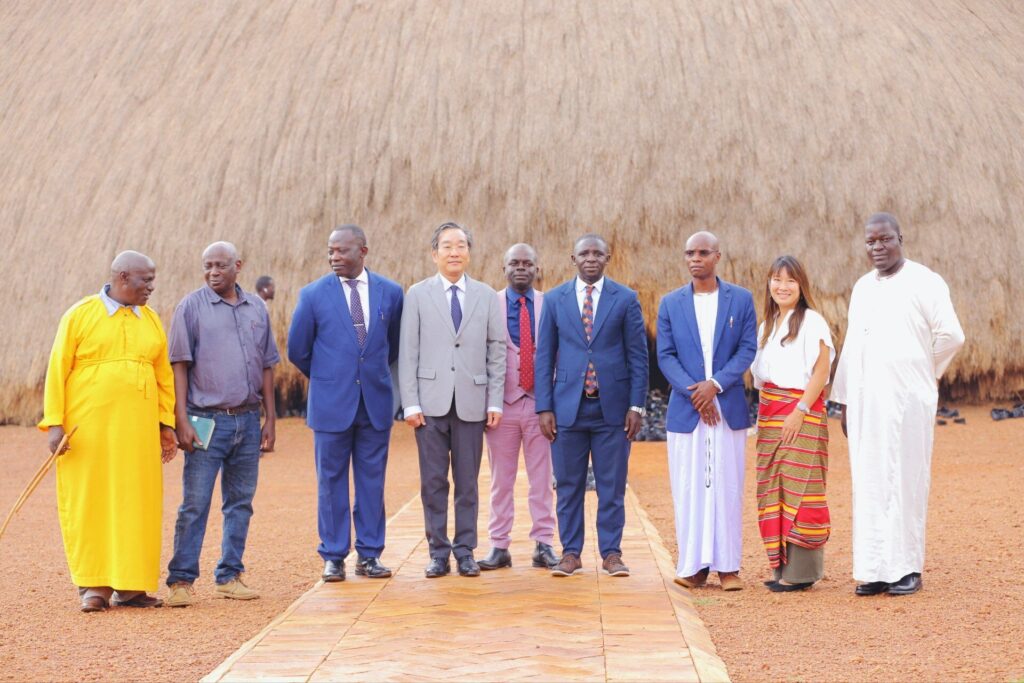 Photograph taken during His Excellency Takuya Sasayama, Japan Ambassador's visit to Kasubi Tombs in Uganda