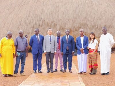 Photograph taken during His Excellency Takuya Sasayama, Japan Ambassador's visit to Kasubi Tombs in Uganda