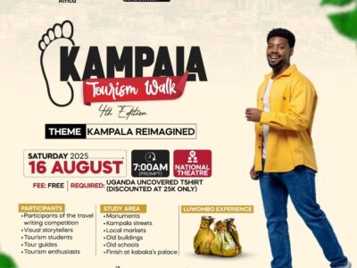 The 4th edition of the Kampala Tourism Walk is set to take place on the 16th August, 2025 and this year’s theme is “Kampala Reimagined.”