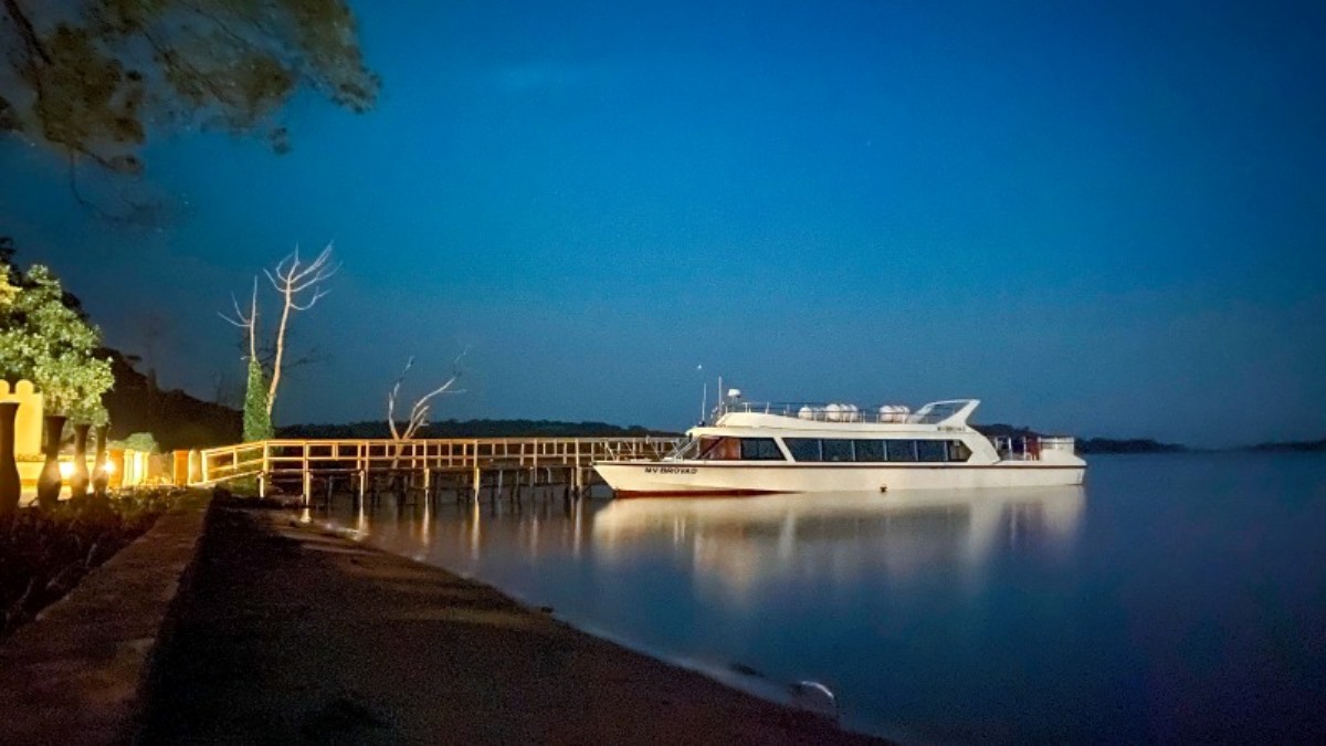 Photograph of the MV Brovad at Water Front Club, The Marina, Entebbe