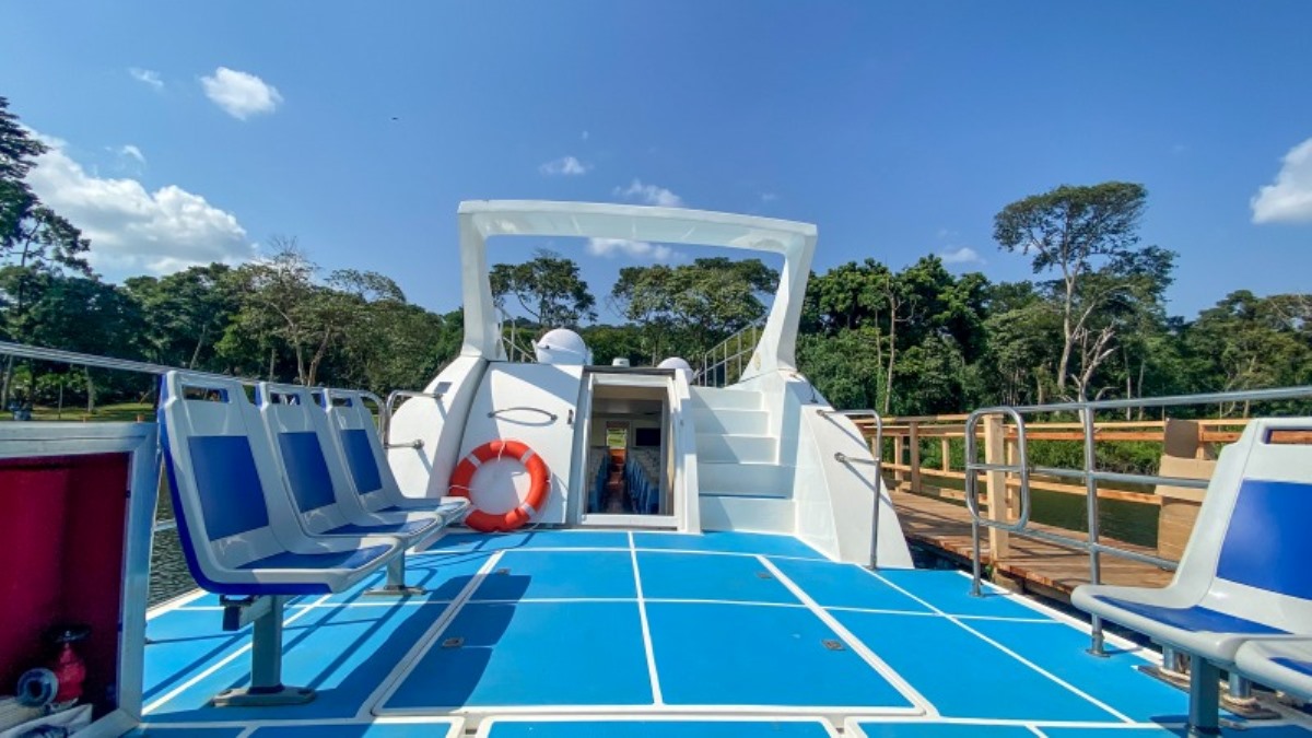 Photograph taken from MV Brovad at Water Front Club, The Marina, Entebbe