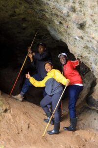 Photograph CEO of Uganda Tourism Board Julie Kagwa and team taken during the Uganda Tourism Board's tour to Eastern Uganda