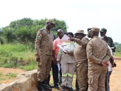 Photograph taken during Ajai Wildlife Reserve's preparation for Historic Rhino Reintroduction