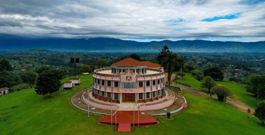Aerial photograph of the Tooro Palace located in Western Uganda