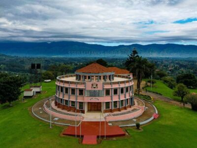 Aerial photograph of the Tooro Palace located in Western Uganda