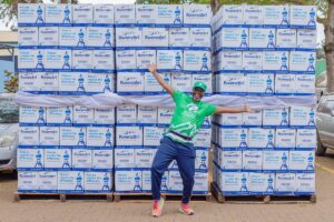 On August 12th, 2025, Coca-Cola Beverages Uganda, in collaboration with Rwenzori Beverages, handed over a symbolic cheque of UGX 175 million to the Rwenzori Marathon team, led by organizer Amos Wekesa