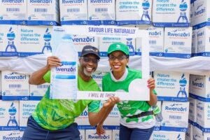 On August 12th, 2025, Coca-Cola Beverages Uganda, in collaboration with Rwenzori Beverages, handed over a symbolic cheque of UGX 175 million to the Rwenzori Marathon team, led by organizer Amos Wekesa