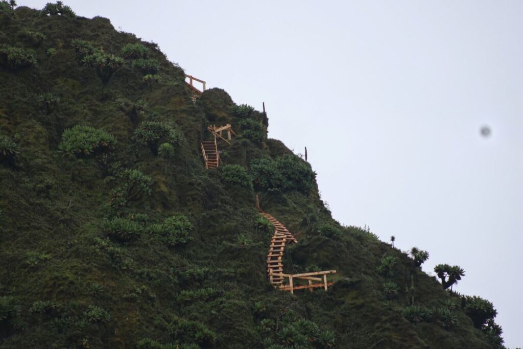 Mount Sabinyo in Mgahinga Gorilla National Park in Kisoro, Uganda has reopened to hikers with newly installed ladders and rehabilitated trails, connecting its three peaks to Mounts Gahinga and Muhabura