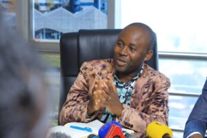 Photograph taken during the launch of the Rwenzori Tourism Destination Management Plan (TDMP) by the Uganda Tourism Board at a high-profile event held in the Rwenzori region