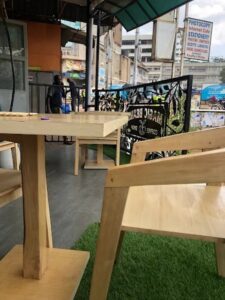 Photograph taken from Magic Beans Coffee Shop in Kampala, Uganda