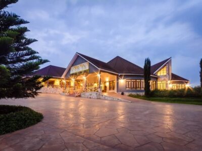 Photograph showing the exterior of Emburara Farm Lodge in Mbarara, Western Uganda