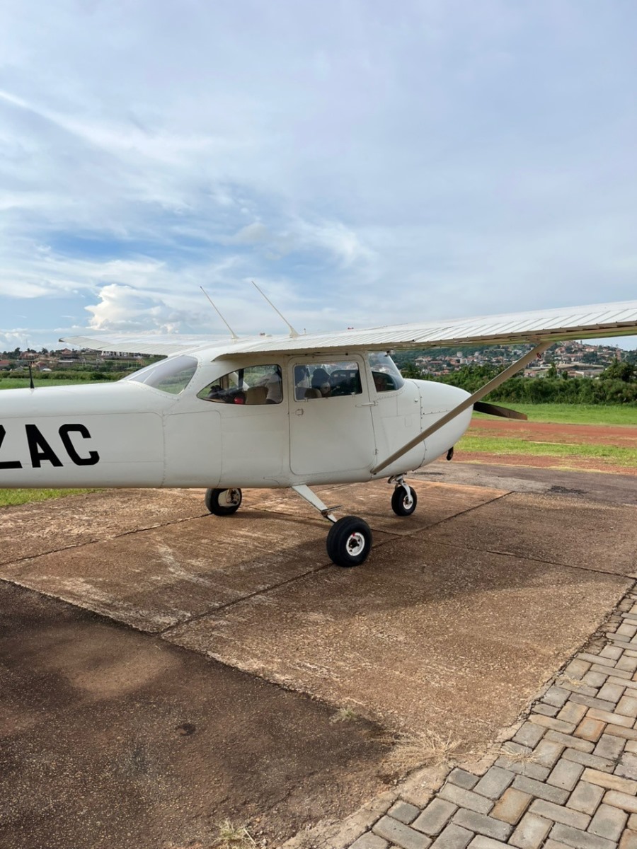 Photograph of the small plane used for the Kampala Scenic Flight tour
