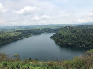 Photograph showing Lake Kyaninga located in Kabarole District of Western Uganda