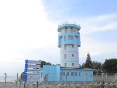 Photograph of the Kaazi Search & Rescue (SAR) Maritime Centre located on the shores of Lake Victoria at the Uganda Scouts Association Camp in Kaazi