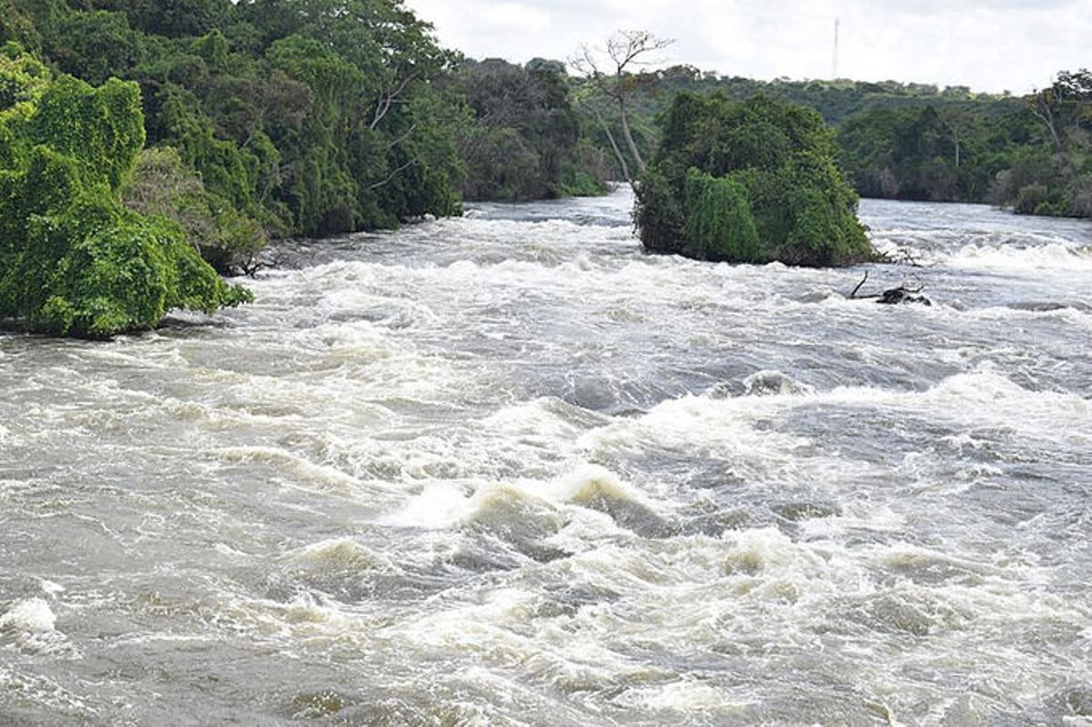 Photograph taken from Karuma Falls in Kiryandongo District in Western Uganda