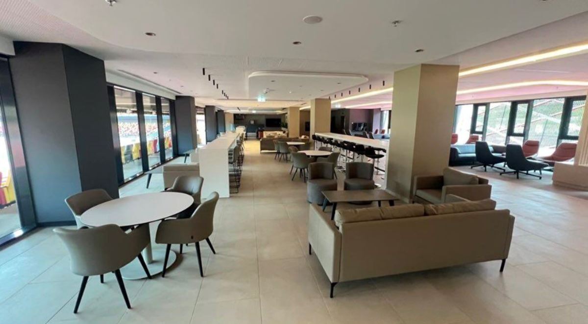 Photograph taken from the VIP Lounge at the Hoima City Stadium in Hoima City, Western Uganda