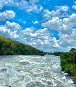 Photograph showing Karuma Falls in Kiryandongo District in Western Uganda