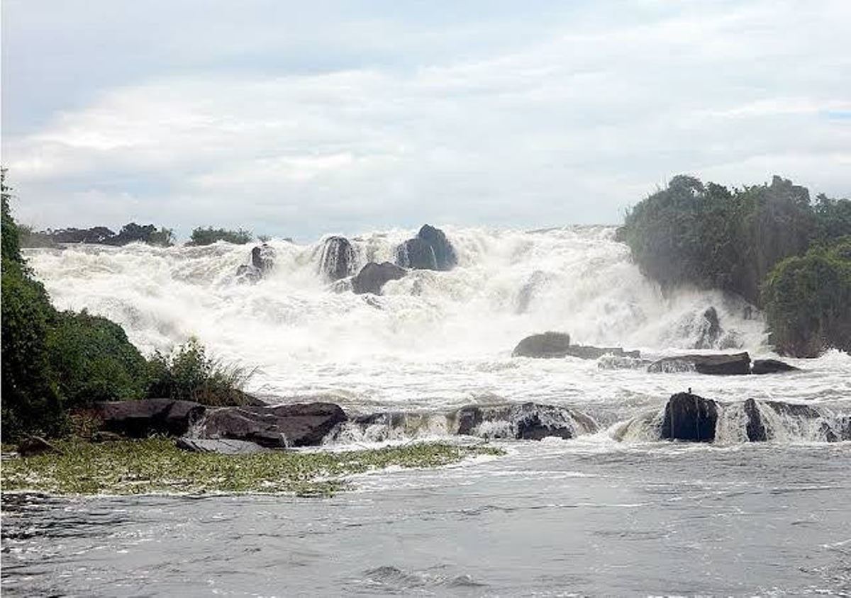 Photograph taken from Karuma Falls in Kiryandongo District in Western Uganda