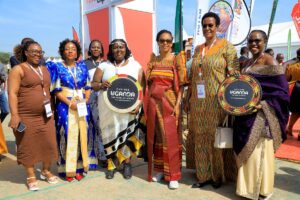 Photograph showing some of the Ugandan participants in the 4th Uganda - Kenya Coast Tourism Conference & Exhibition in Malindi, Kenya