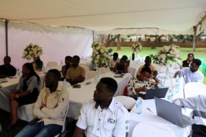 Photograph taken during the National Forestry Authority's launch of the Uganda's new Eco-Tourism Central Reservation System