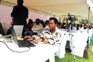 Photograph taken during the National Forestry Authority's launch of the Uganda's new Eco-Tourism Central Reservation System