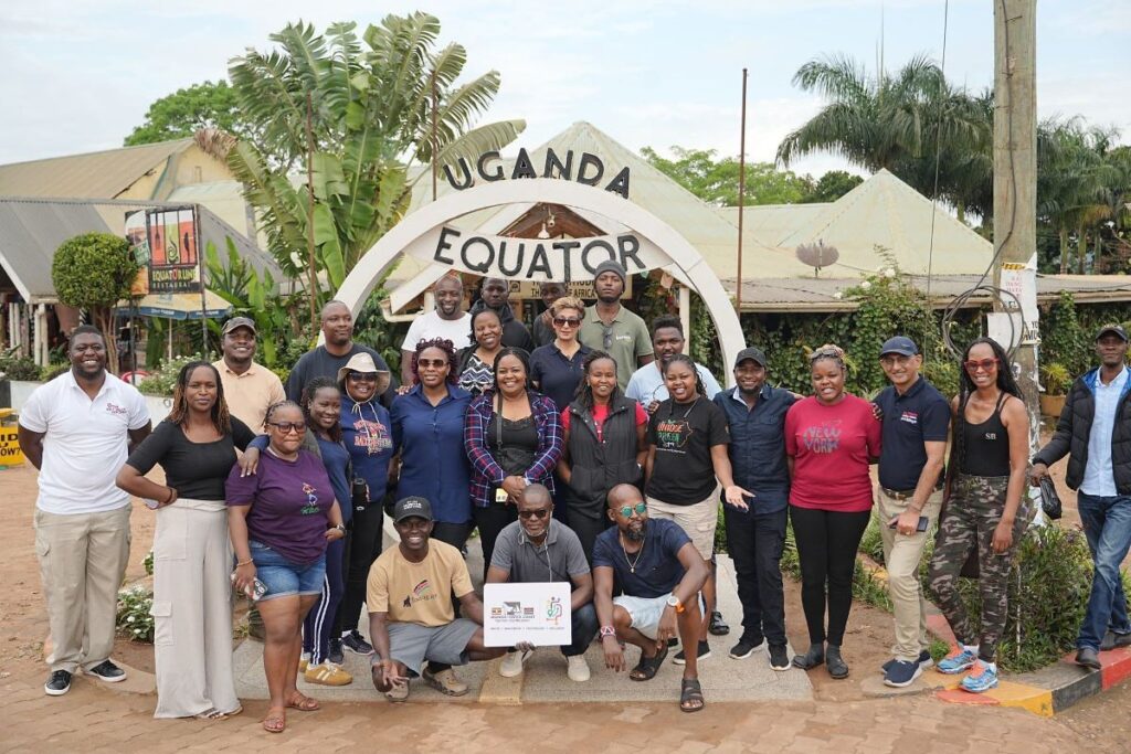 Photograph taken at the Uganda Equator during the 7-day familiarization trip for 30 Kenyan coastal stakeholders