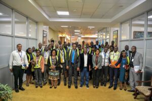 Group photograph taken during the National Air Transport Facilitation Committee (NATFC) meeting at Entebbe International Airport, Entebbe, Uganda, which took place on 29th October, 2025