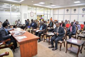 Photograph taken during the National Air Transport Facilitation Committee (NATFC) meeting at Entebbe International Airport, Entebbe, Uganda, which took place on 29th October, 2025