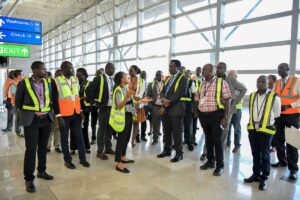 Photograph taken during the National Air Transport Facilitation Committee (NATFC) meeting at Entebbe International Airport, Entebbe, Uganda, which took place on 29th October, 2025