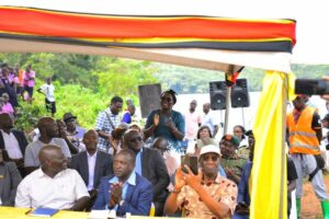 Photograph taken during the launch event of the MV Rafiki, a state-of-the-art 250-passenger ferry connecting Entebbe to Bukasa Island in Kalangala District, Uganda