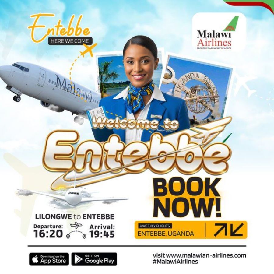 Malawi Airlines recently launched the Entebbe-Lilongwe Direct Flights