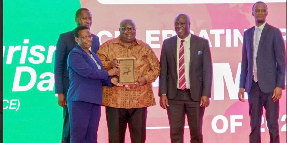 The Uganda-Kenya Coast Collaboration team receives the Cross-Border Coastal Tourism Resilience Award at the 4th Global Tourism Resilience Day on 17th February 2026