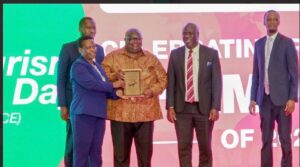 The Uganda-Kenya Coast Collaboration team receives the Cross-Border Coastal Tourism Resilience Award at the 4th Global Tourism Resilience Day on 17th February 2026