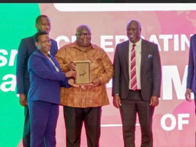 The Uganda-Kenya Coast Collaboration team receives the Cross-Border Coastal Tourism Resilience Award at the 4th Global Tourism Resilience Day on 17th February 2026